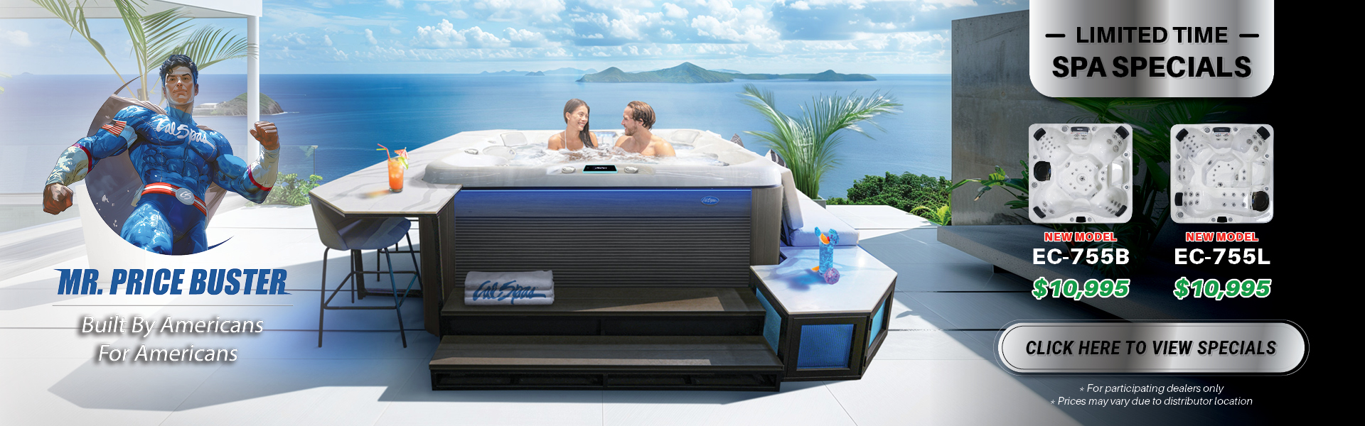 Calspas hot tub being used in a family setting - Richmond